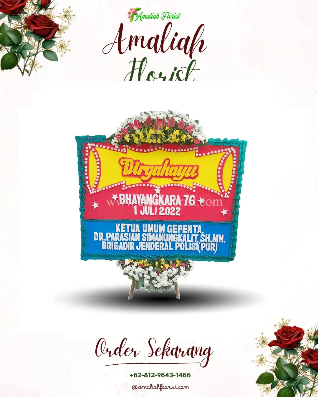 Papan Bunga HUT Ulang Tahun Kraguman